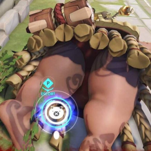 damn he roadhog_(overwatch) tagme thicc