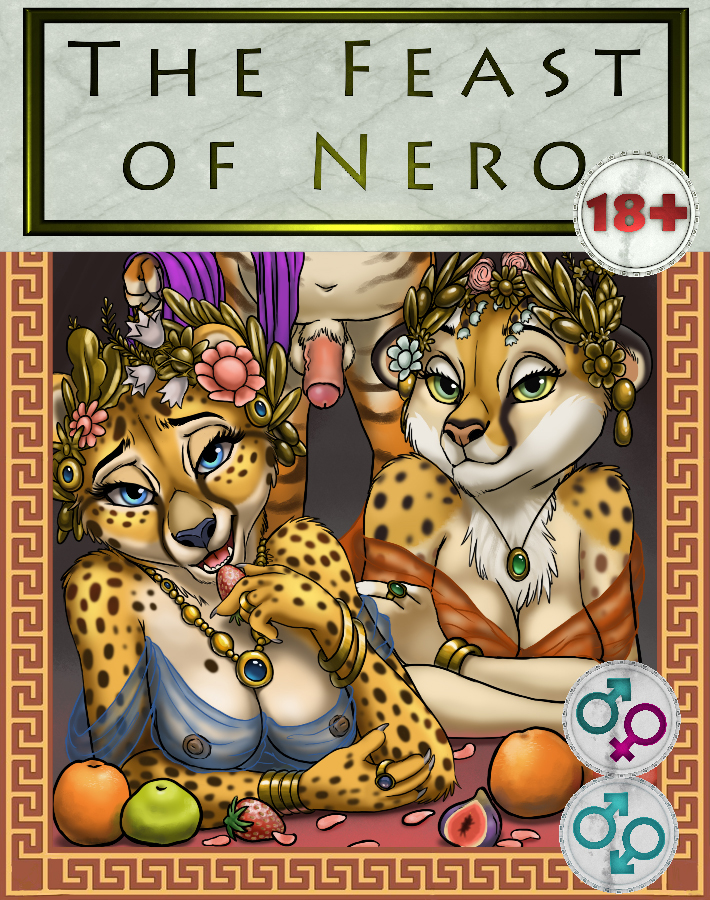 anthro balls breasts brest cheetah clothed clothing del delkon feline female food fruit fur gem hotwert invalid_tag line_art looking_at_viewer luxury male male/female male/male mammal mia naughtyface nipples open_mouth penis pussy spots spotted_fur tiger