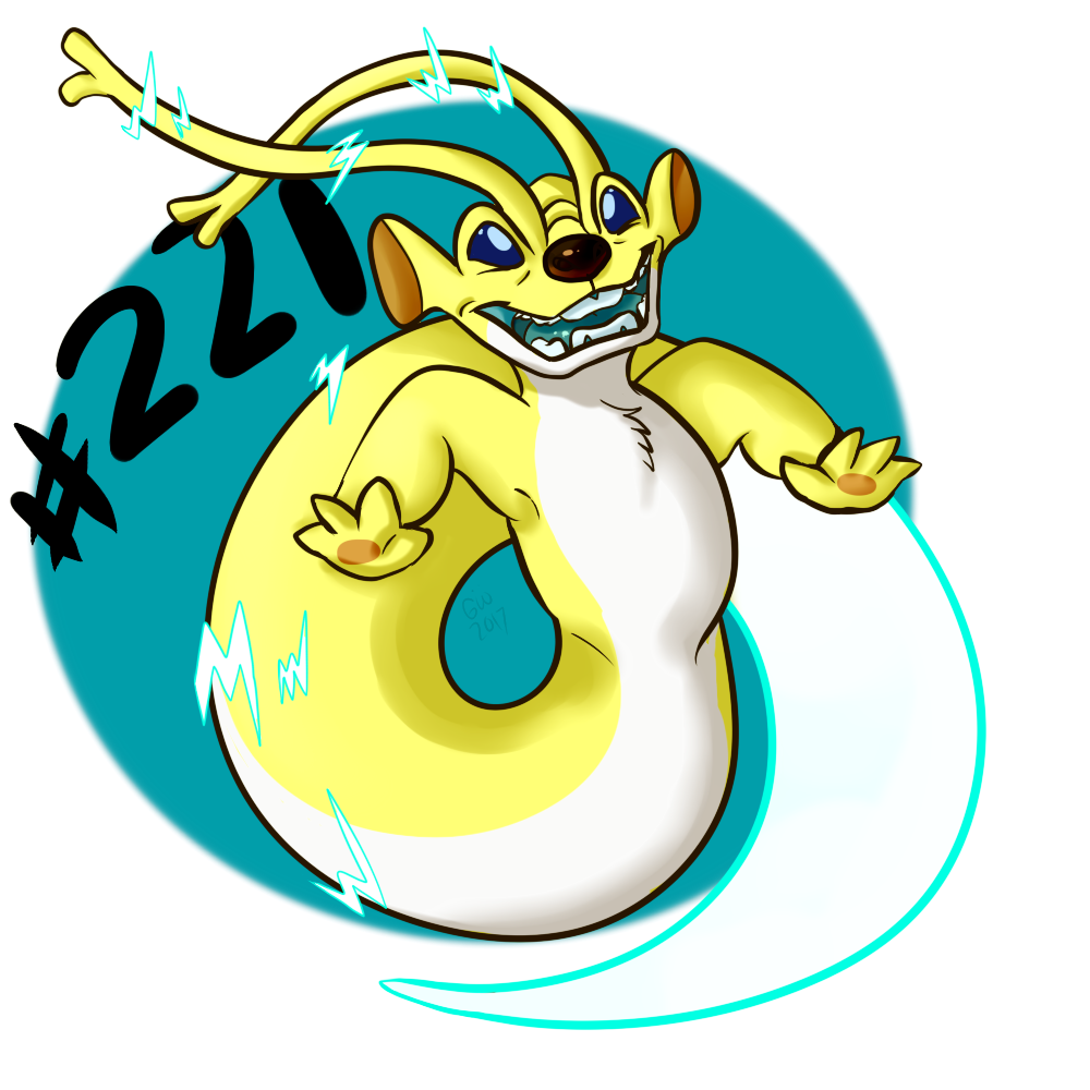 2017 4_fingers alien alpha_channel blue_eyes blue_mouth brown_nose chest_tuft digital_drawing_(artwork) digital_media_(artwork) disney electricity experiment_(species) flying fur geekwayne lilo_and_stitch open_mouth simple_background solo sparky_(lilo_and_stitch) transparent_background tuft yellow_fur