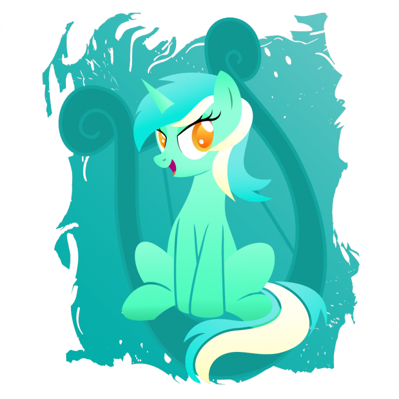 2017 alpha_channel amber_eyes equine female feral friendship_is_magic hair horn looking_at_viewer lyra_heartstrings_(mlp) mammal multicolored_hair my_little_pony rainbownspeedash simple_background smile solo transparent_background two_tone_hair unicorn