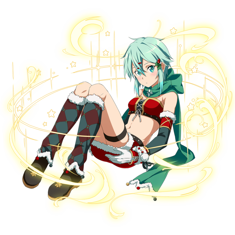 aqua_eyes aqua_hair blush boots breasts detached_sleeves full_body gloves green_scarf hair_between_eyes hair_ornament knee_boots knees_up looking_at_viewer midriff miniskirt navel official_art red_skirt scarf short_hair sidelocks sinon sitting skirt small_breasts solo stomach sword_art_online sword_art_online:_code_register thigh_strap transparent_background white_gloves