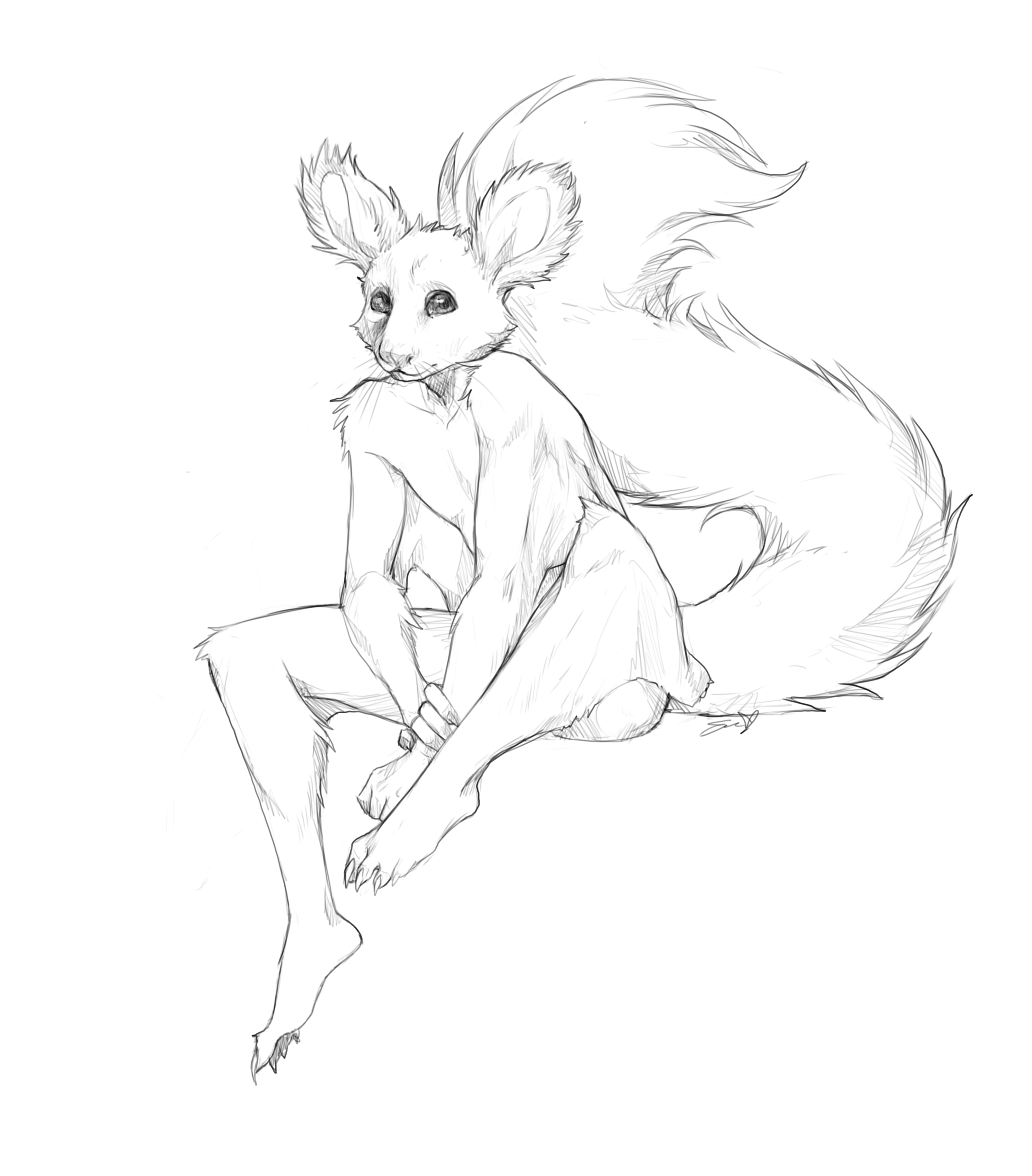 4_fingers 4_toes ambiguous_gender anthro arm_tuft athletic cheek_tuft claws feet flat_chested fluffy fluffy_tail front_view fur greater_glider greyscale head_tuft holding_arm holding_wrist humanoid_feet humanoid_hands inner_ear_fluff leaning leaning_forward leg_tuft liche line_art long_tail looking_at_viewer mammal marsupial mixed_media monochrome nude pen_(artwork) pencil_(artwork) raised_leg simple_background sitting solo suspended_in_midair thick_tail toe_claws toes traditional_media_(artwork) tuft whiskers white_background