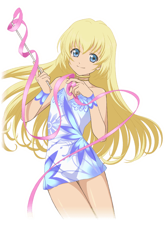 blonde_hair blue_eyes brunel colette dress long_hair smile