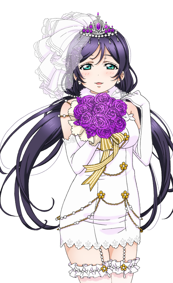 artist_request bare_shoulders blush bouquet breasts bridal_veil bride dress earrings elbow_gloves flower frills garter_straps gloves green_eyes holding jewelry long_hair love_live! love_live!_school_idol_festival love_live!_school_idol_festival_after_school_activity love_live!_school_idol_project low_twintails medium_breasts official_art open_mouth purple_flower purple_hair purple_rose rose sleeveless sleeveless_dress smile solo strapless strapless_dress thighhighs tiara toujou_nozomi transparent_background twintails veil very_long_hair wedding_dress white_gloves