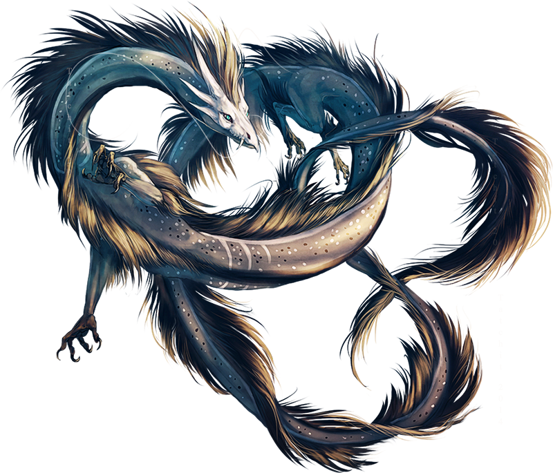 2014 alpha_channel ambiguous_gender blue_eyes dragon eastern_dragon feral grey_hair hair simple_background solo tatchit transparent_background