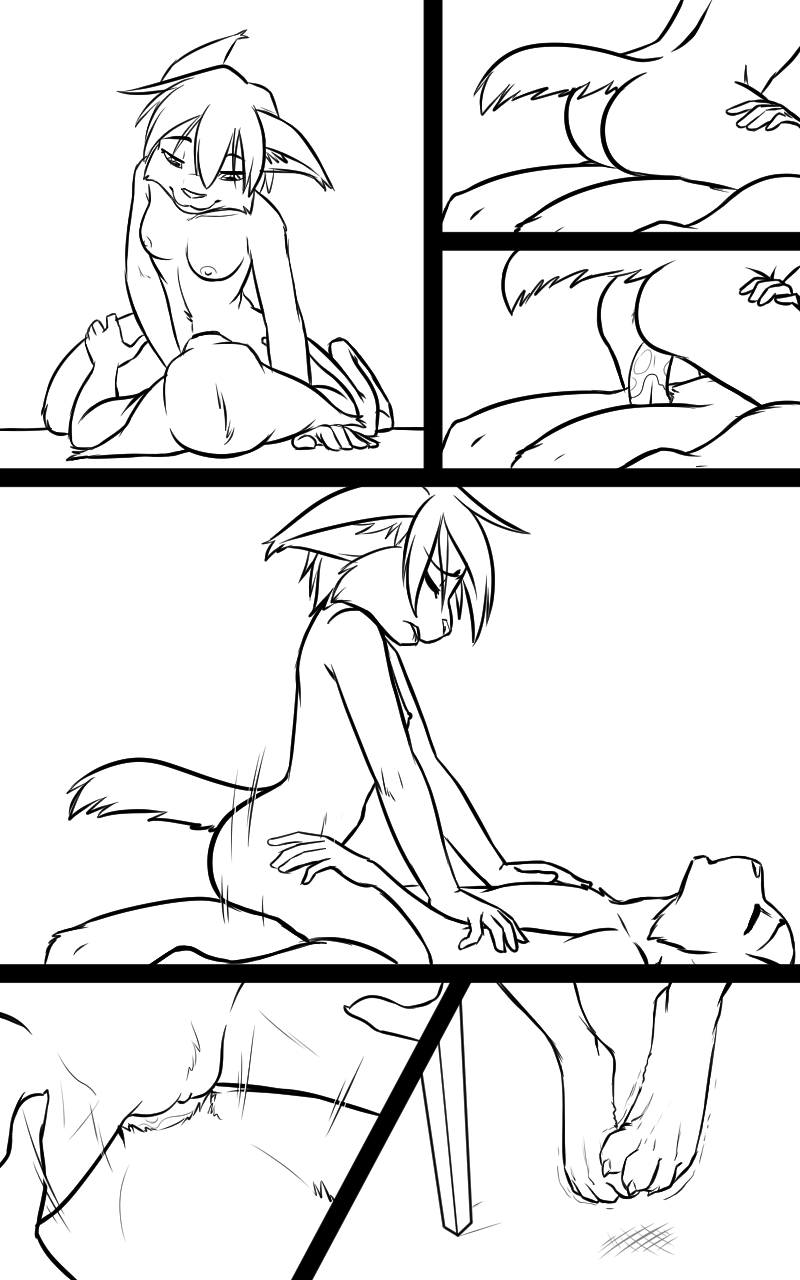 2019 anthro black-kitten breasts brother brother_and_sister comic couple_(disambiguation) cowgirl_position duo erection felid feline female female_on_top fur hair incest lynx male male/female mammal monochrome nipples nude on_top penetration penis pussy sebastien_(black-kitten) serah_(black-kitten) sex sibling sister teenager twincest twins vaginal vaginal_penetration young
