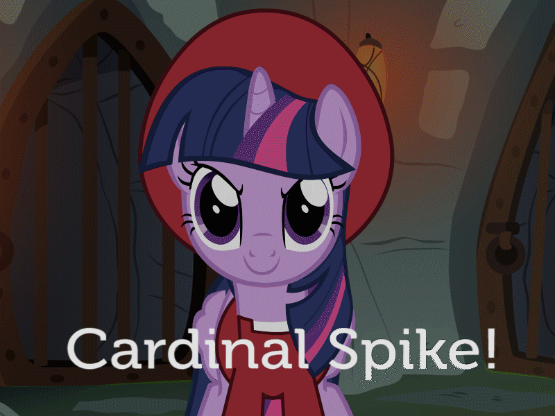 anmated armchair bronyanimstudios chair changeling english_text equine female gray&mdash;day horn male mammal my_little_pony spanish_inquisition sparkles text thorax_(mlp) winged_unicorn wings