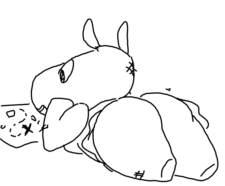 arm_support big_butt black_and_white breasts butt clothing dress female hippopotamus living_plush mammal map monochrome princess_hippo the_weaver toybox_pals