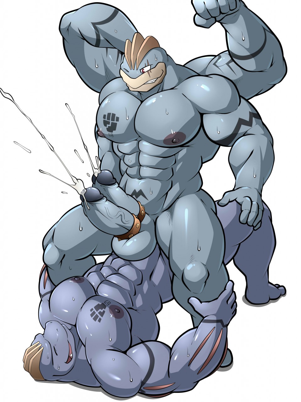 4_arms abs anal anal_penetration balls biceps big_muscles cock_ring cum cumshot diphallism duo ejaculation erection father father_and_son humanoid_penis incest machamp macher machid machoke maldu male male/male multi_arm multi_limb multi_penis muscular muscular_male nintendo nipples nude open_mouth orgasm parent pecs penetration penis pok&eacute;mon sex smile son sweat teeth video_games