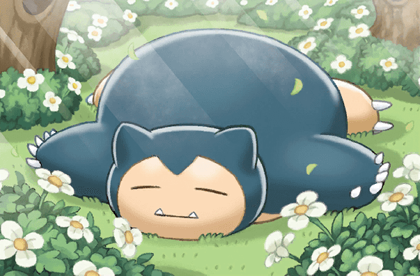 2013 ambiguous_gender biped blue_body bushes claws digital_drawing_(artwork) digital_media_(artwork) eyes_closed fangs flower grass lighting lying mammal naoki_saito nature nintendo nude official_art on_front outside overweight plant pok&eacute;mon pok&eacute;mon_tcg snorlax solo sunlight tan_body toe_claws tree two_tone_body video_games white_claws