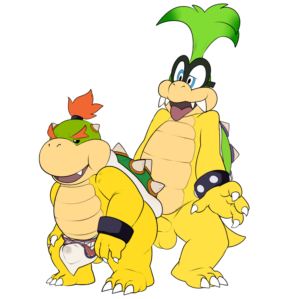 anal anal_penetration anthro balls bowser_jr. brother duo erection eroborus eyewear glasses horn humanoid_penis iggy_koopa incest koopa koopaling male male/male mario_bros nintendo nude open_mouth penetration penis scalie sex sibling simple_background smile spikes tongue video_games