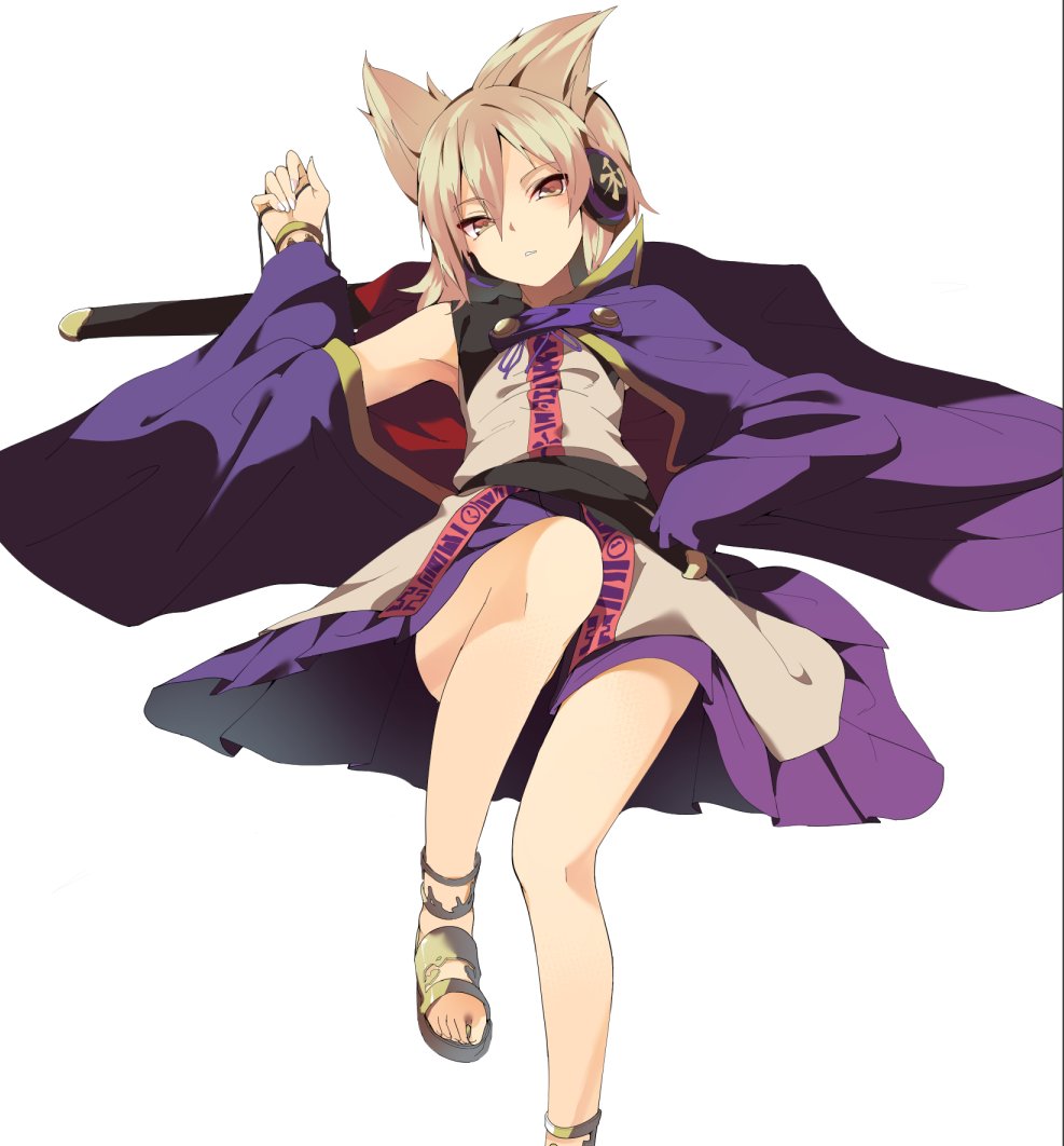 anklet armpits blush bracelet brown_eyes cape commentary_request earmuffs hair_between_eyes hand_on_hip hasebe_yuusaku jewelry light_brown_hair looking_at_viewer parted_lips pointy_hair purple_cape purple_skirt revision sash shirt short_hair skirt sleeveless sleeveless_shirt solo touhou toyosatomimi_no_miko white_background