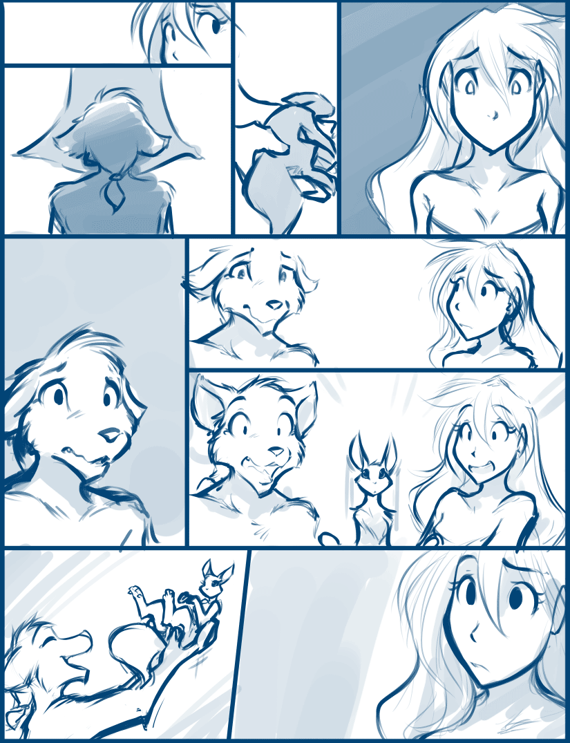 2017 anthro breasts canine clothed clothing comic female feral fur group hair human keidran male mammal monochrome mrs_nibbly_(twokinds) near_death raine_(twokinds) rodent simple_background sketch squirrel sythe_(twokinds) tom_fischbach tree twokinds webcomic white_background wolf