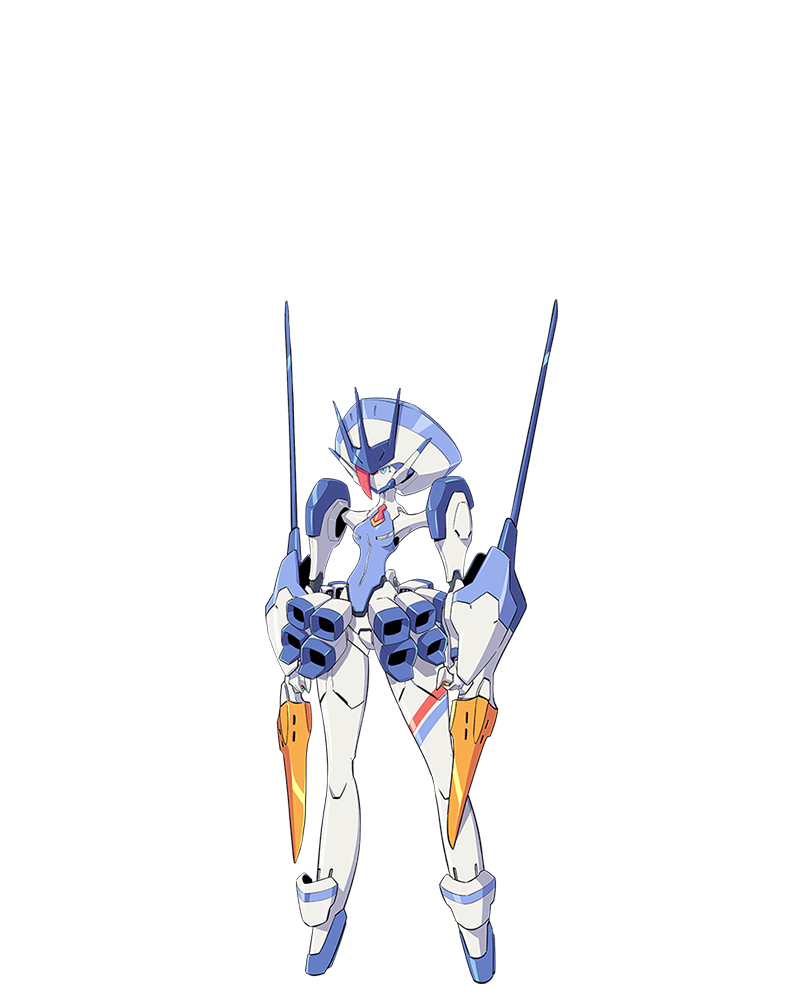 android blue_eyes darling_in_the_franxx delphinium_(darling_in_the_franxx) dual_wielding full_body holding mecha no_humans official_art transparent_background