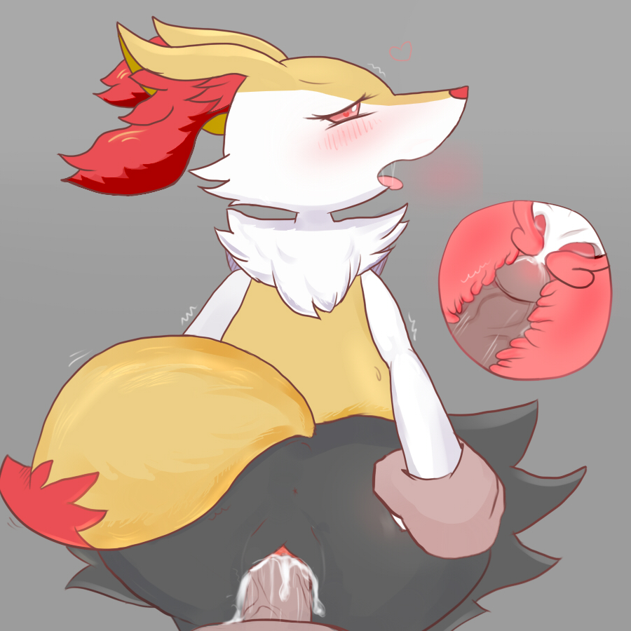 1boy 1girl animal_ears anus artist_request ass bad_anatomy blush braixen clitoris cross_section cum cum_in_pussy dark_skin dark_skinned_male disembodied_hand disembodied_limb ejaculation fox_ears fox_tail from_behind furry grey_background half-closed_eyes heart-shaped_pupils hetero interspecies leaning_forward looking_at_viewer looking_back open_mouth orgasm pokemon pokemon_(creature) pokemon_xy pussy pussy_juice red_eyes saliva sex simple_background standing sweat symbol-shaped_pupils tail tongue tongue_out trembling uncensored vaginal