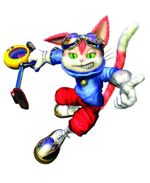 2002 3d_(artwork) 5_fingers action_pose anthro biped blinx blinx_the_time_sweeper blue_clothing blue_topwear cat clock clothed clothing digital_media_(artwork) dipstick_tail eyewear fangs feline footwear foreshortening front_view full-length_portrait fur gloves goggles goggles_on_head green_eyes grey_nose half-closed_eyes holding_object humanoid_hands inner_ear_fluff long_tail looking_at_viewer male mammal multicolored_fur multicolored_tail no_sclera official_art orange_fur orange_tail pants portrait red_bottomwear red_clothing reflection shoes simple_background slit_pupils smile solo suspended_in_midair sweater thumbs_up turtleneck two_tone_fur two_tone_tail unknown_artist vacuum video_games whiskers white_background white_fur white_tail
