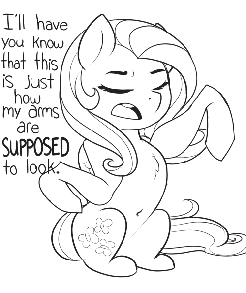 2017 anatomy_error digital_media_(artwork) english_text equine evehly eyes_closed female feral fluttershy_(mlp) friendship_is_magic hooves mammal my_little_pony open_mouth solo text