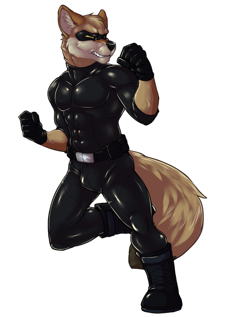 abs aggrobadger alpha_channel anthro boots bulge canine clothing coyote footwear gloves inner_ear_fluff male mammal mask midnight_coyote muscular night rubber running simple_background skinsuit solo superhero tight_clothing transparent_background