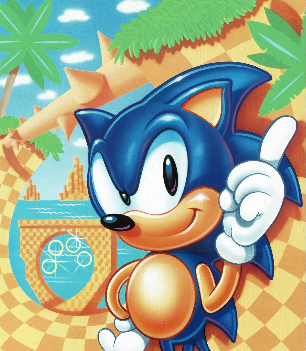 1boy highres jewelry official_art oldschool ring solo_focus sonic sonic_the_hedgehog
