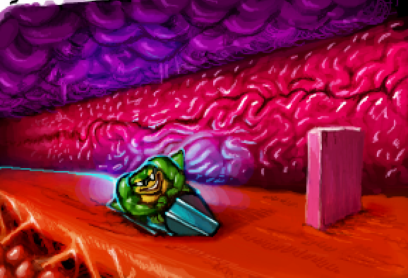 2015 amphibian battletoads detailed_background digital_media_(artwork) driving eyewear grin male modeseven motorcycle muscular muscular_male pixel_(artwork) smile solo sunglasses toad vehicle video_games