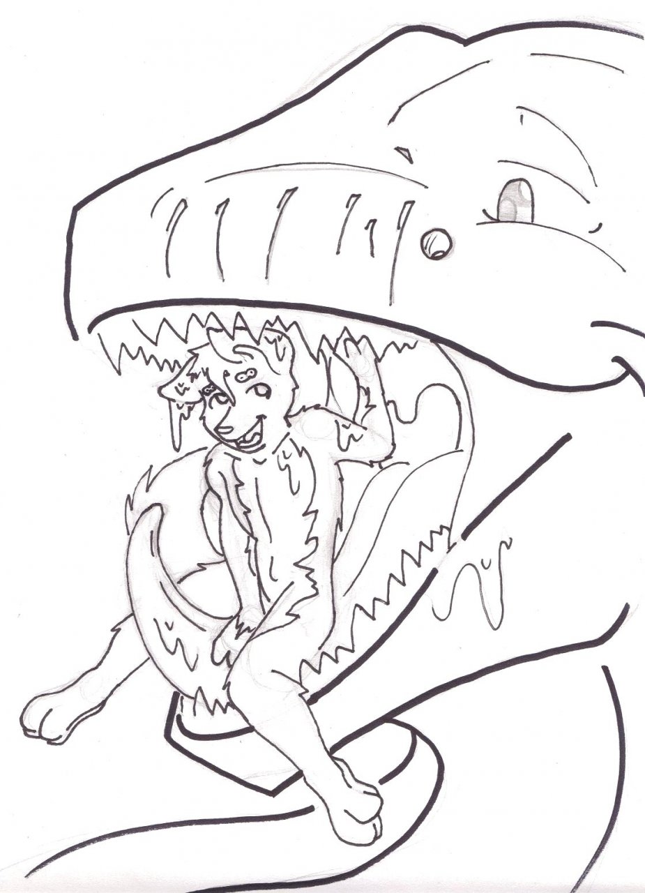 anthro canine diablito_(artist) dinosaur dog dragon drooling duo feral fur hair happy infinite licking malamute male mammal multi_eye multi_nostril nude open_mouth oral_vore pyxaron raptor saliva scalie size_difference smile soft_vore teeth theropod tongue tongue_out vore wet wolf wolfywetfurr