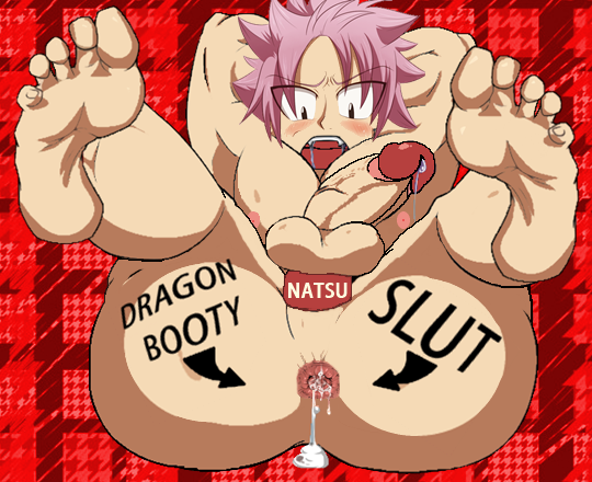 1boy aftersex ahegao bara big_ass black_eyes cock_ring creampie cum cum_in_ass drooling edit fairy_tail feet flexible fucked_silly full_nelson gaping_anus gay hardcore huge_cock humiliation male_only muscles natsu_dragneel pink_hair rough solo written_skin yaoi