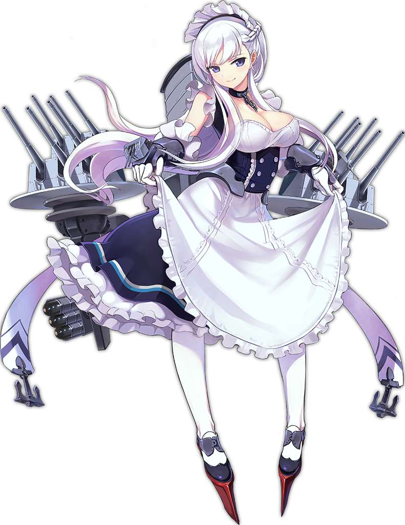 anchor apron apron_lift azur_lane bangs bare_shoulders belfast_(azur_lane) black_choker black_dress black_footwear braid breasts buttons chain choker closed_mouth covered_nipples dress eyebrows eyelashes floating_hair french_braid frilled_apron frilled_dress frills full_body gloves kisetsu lace lace-trimmed_apron lace_trim large_breasts legs_apart lifted_by_self lips long_hair looking_away looking_to_the_side machinery maid maid_apron maid_headdress official_art pantyhose purple_eyes see-through shoes sidelocks sleeveless sleeveless_dress smile solo tachi-e torpedo transparent_background turret white_apron white_gloves white_hair white_legwear