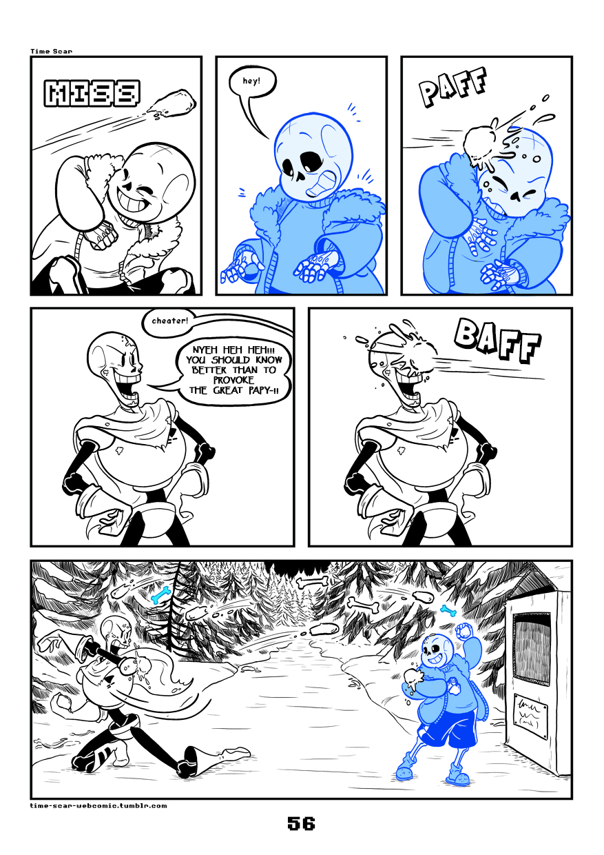 2017 animated_skeleton bone c-puff clothed clothing comic english_text group hi_res humanoid not_furry papyrus_(undertale) sans_(undertale) skeleton text undead undertale video_games