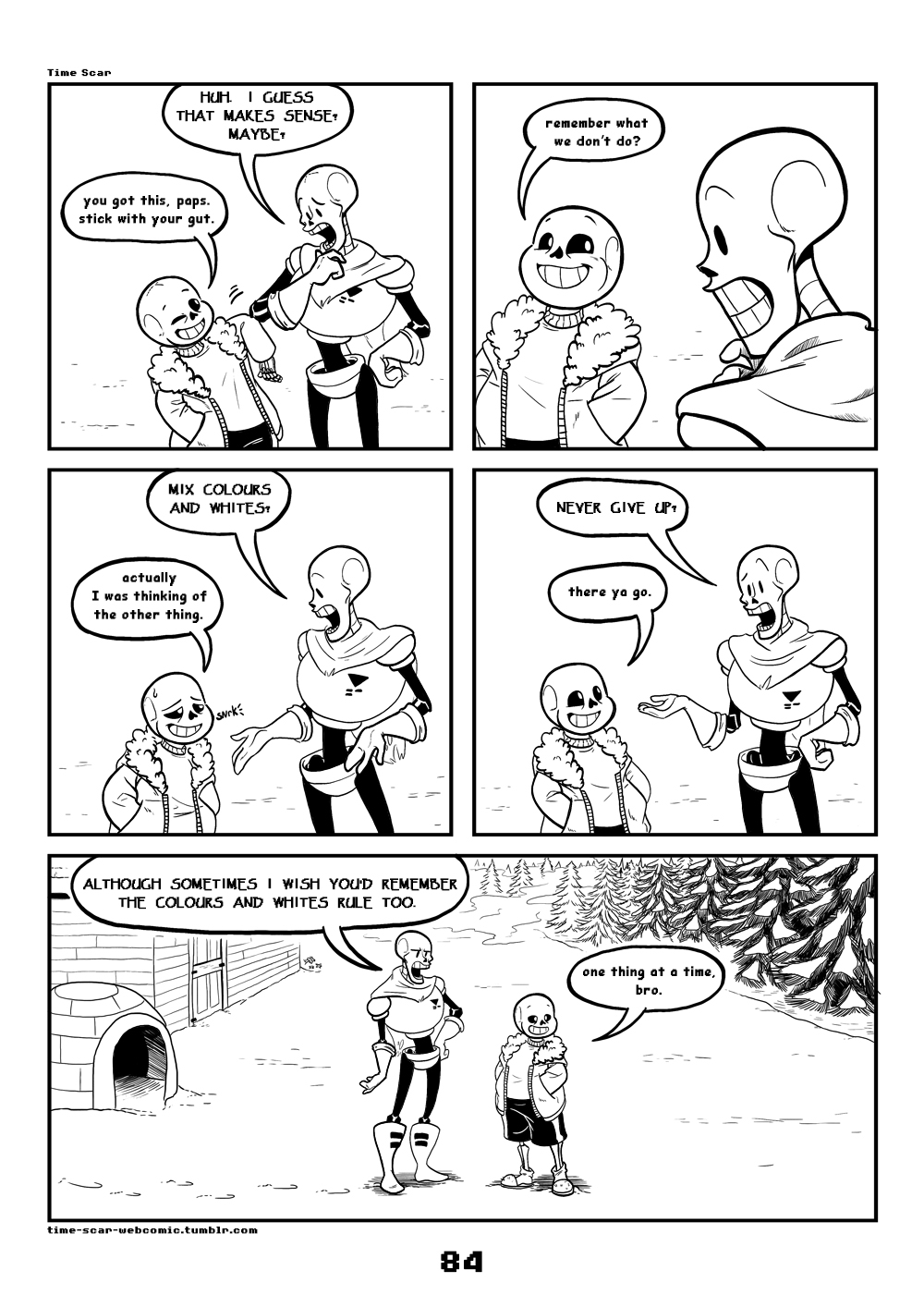 2017 animated_skeleton bone c-puff clothed clothing comic english_text group hi_res humanoid mammal not_furry papyrus_(undertale) sans_(undertale) skeleton text undead undertale video_games
