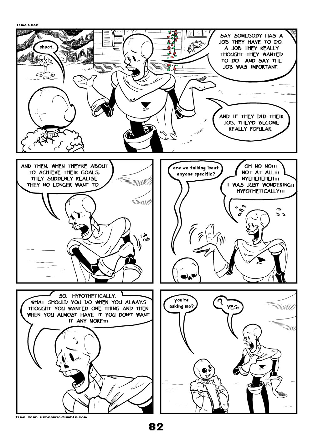 2017 animated_skeleton bone c-puff clothed clothing comic english_text group hi_res humanoid mammal not_furry papyrus_(undertale) sans_(undertale) skeleton text undead undertale video_games