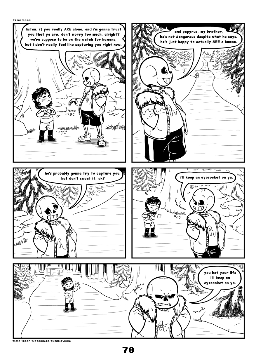2017 animated_skeleton bone c-puff clothed clothing comic english_text group hi_res human humanoid mammal not_furry protagonist_(undertale) sans_(undertale) skeleton text undead undertale video_games