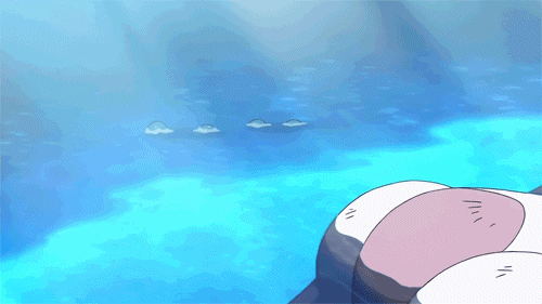 animated animated_gif azumarill floating marill mewtwo no_humans pokemon pokemon_(anime) scared