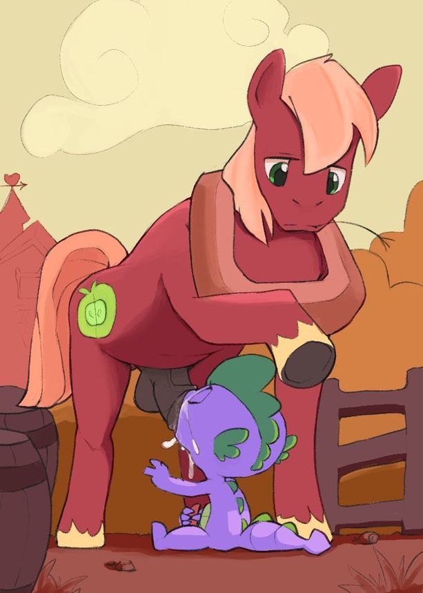 animal_genitalia animal_penis balls big_macintosh_(mlp) colored compression_artifacts cum cum_inflation cum_on_face cutie_mark dragon duo equine equine_penis fellatio finegan friendship_is_magic horse inflation male male/male mammal masturbation my_little_pony oral penis sex size_difference spike_(mlp) vein veiny_penis
