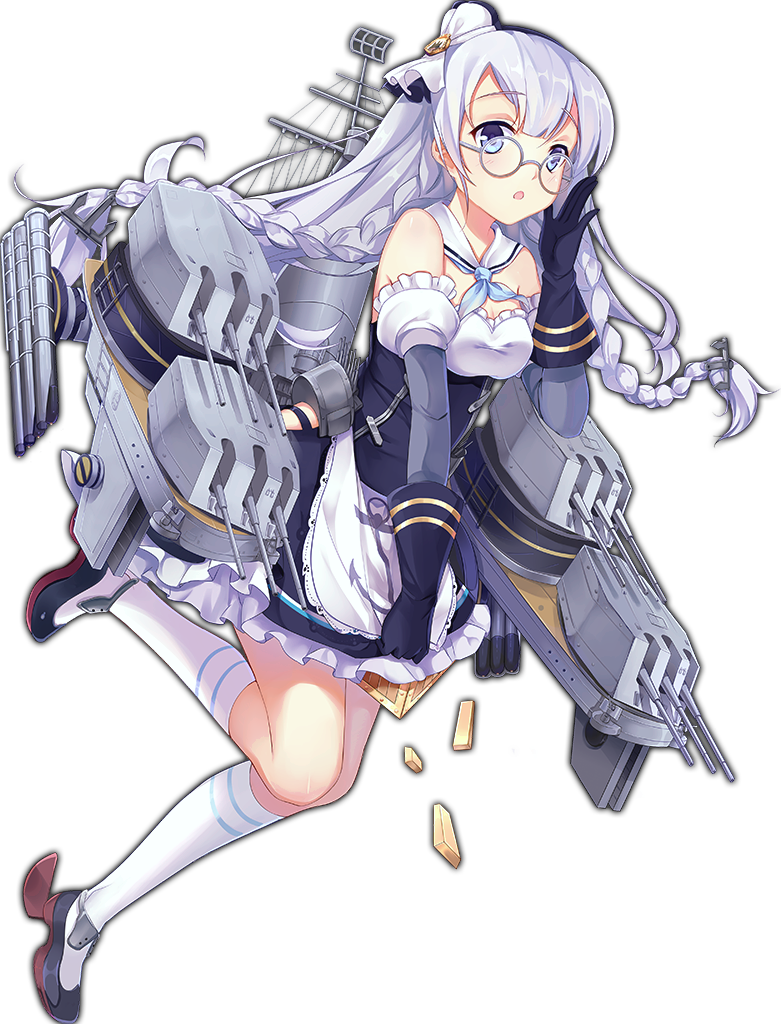 :o adjusting_eyewear anchor_hair_ornament anchor_symbol apron azur_lane bangs bare_shoulders blue_eyes blue_neckwear blush bow braid breasts cleavage clothes_pull detached_collar detached_sleeves dress dress_tug edinburgh_(azur_lane) eyebrows eyebrows_visible_through_hair frilled_dress frilled_sleeves frills full_body glasses gloves gold gold_bar hair_bow hair_ornament hiding hip_vent jacknavy kneehighs knees_together_feet_apart lace lace-trimmed_apron lace_trim lavender_hair long_hair long_sleeves looking_away machinery maid_apron mast multicolored multicolored_clothes multicolored_dress navy_blue_footwear navy_blue_gloves neckerchief official_art open_mouth puffy_long_sleeves puffy_sleeves pulled_by_self round_eyewear rudder_shoes sailor_collar shoes silver-framed_eyewear small_breasts solo straight_hair strapless strapless_dress tachi-e tareme tongue torpedo transparent_background turret twin_braids waist_apron white_apron white_bow white_legwear