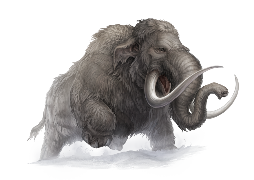 alpha_channel ambiguous_gender digital_media_(artwork) feral mammoth pechschwinge simple_background solo transparent_background tusks woolly_mammoth
