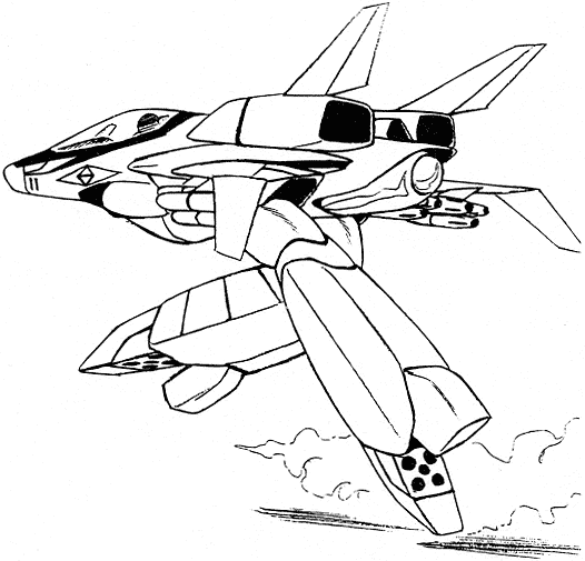 1980s_(style) 1other av-11d_bronco_ii canopy_(aircraft) choujikuu_seiki_orguss concept_art dust_cloud flying gerwalk greyscale lineart machinery mecha mecha_focus missile miyatake_kazutaka monochrome nose_art official_art orguss pilot production_art retro_artstyle robot roundel science_fiction thrusters white_background