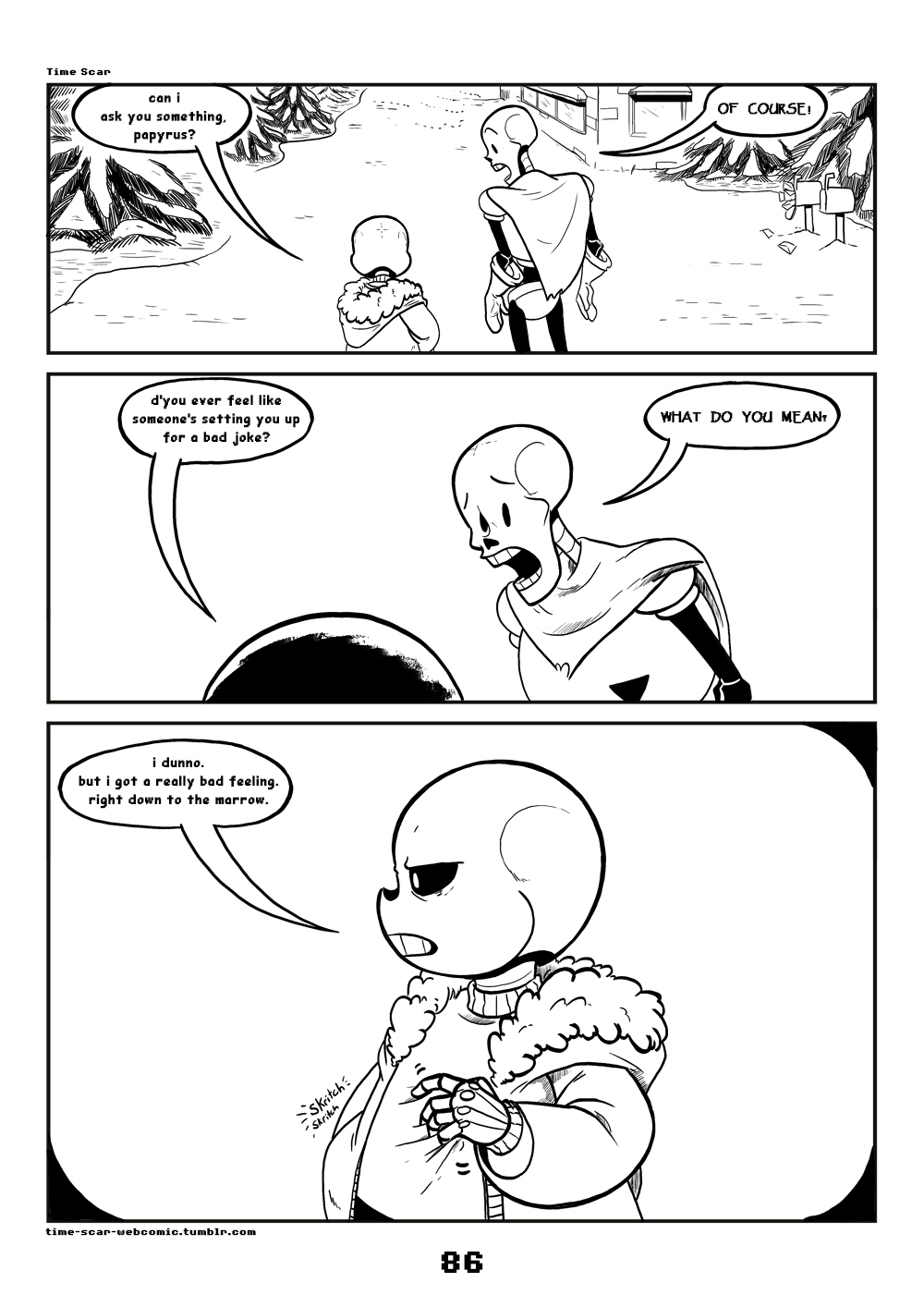 2017 animated_skeleton bone c-puff clothed clothing comic english_text group hi_res humanoid mammal not_furry papyrus_(undertale) sans_(undertale) skeleton text undead undertale video_games