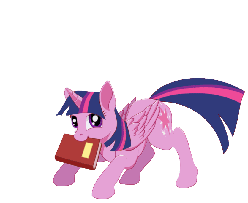 2017 alpha_channel animated book cutie_mark english_text equine feathered_wings feathers female feral friendship_is_magic hair horn looking_at_viewer mammal multicolored_hair my_little_pony simple_background solo szafir87 text transparent_background twilight_sparkle_(mlp) winged_unicorn wings