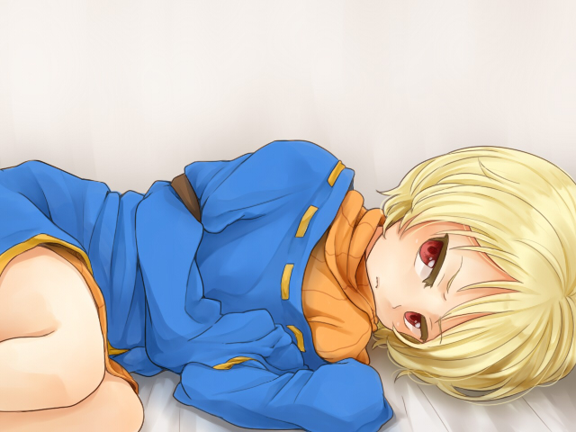 blonde_hair check_character legs male_focus narcisse_pironi_iii open_mouth red_eyes saga saga_frontier_2 short_hair sm156 solo