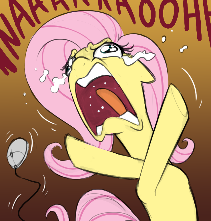 2018 equine female feral fluttershy_(mlp) friendship_is_magic hair horse mammal mickeymonster my_little_pony pony reaction_image solo