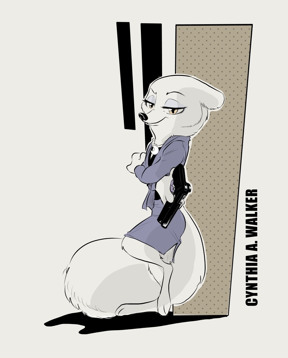 2018 anthro blush canine clothing cynthia_walker disney female fox jewelry mammal necklace rem289 simple_background solo zootopia