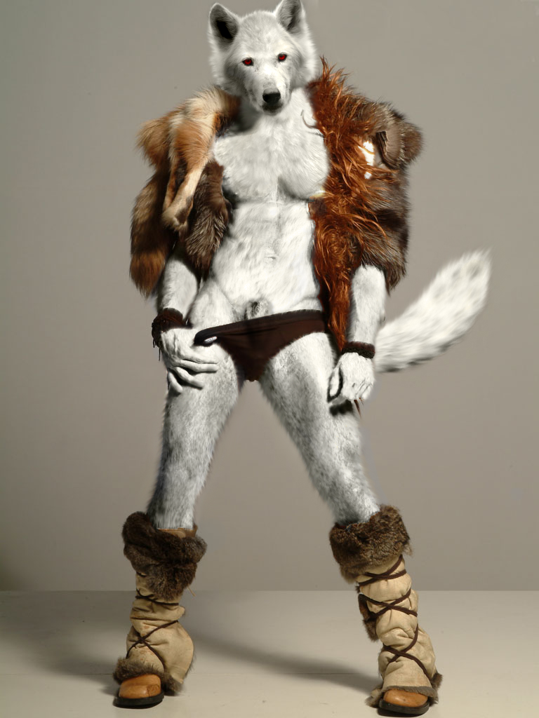 2007 5_fingers animal_genitalia anthro biped black_bottomwear black_clothing black_nose black_underwear boots briefs canine clothed clothing edit fluffy fluffy_tail footwear front_view full-length_portrait fully_sheathed fur fur_coat grey_background looking_at_viewer male mammal photo_manipulation photomorph portrait red_eyes sheath simple_background snout solo standing tempkitty underwear underwear_pull white_fur white_tail wolf