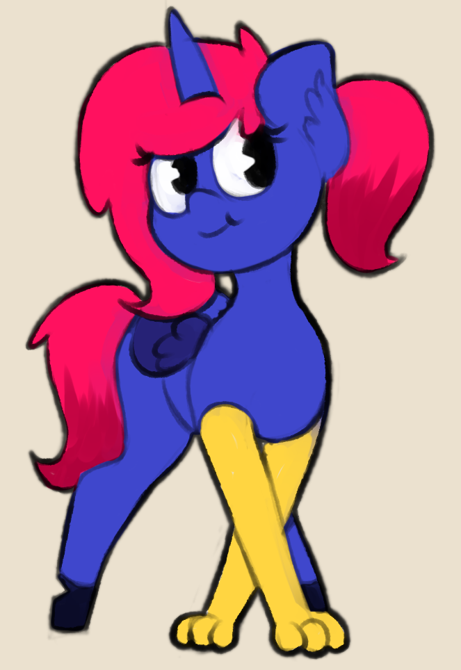 equine fan_character female horse mammal marsminer my_little_pony pony smile solo