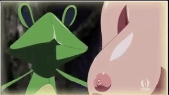 aldra_(queen's_blade) animated animated_gif bestiality bouncing_breasts breast_bounce breast_licking breasts frog interspecies large_breasts licking nipples queen's_blade queen's_blade_rebellion tongue