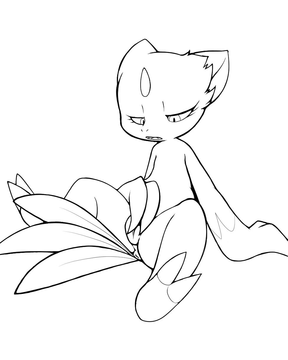 anus claws cute_fangs female greyscale half-closed_eyes hi_res invalid_tag looking_down mammal monochrome nintendo pok&eacute;mon pok&eacute;mon_(species) pussy simple_background sitting sneasel solo toe_claws video_games vulapa