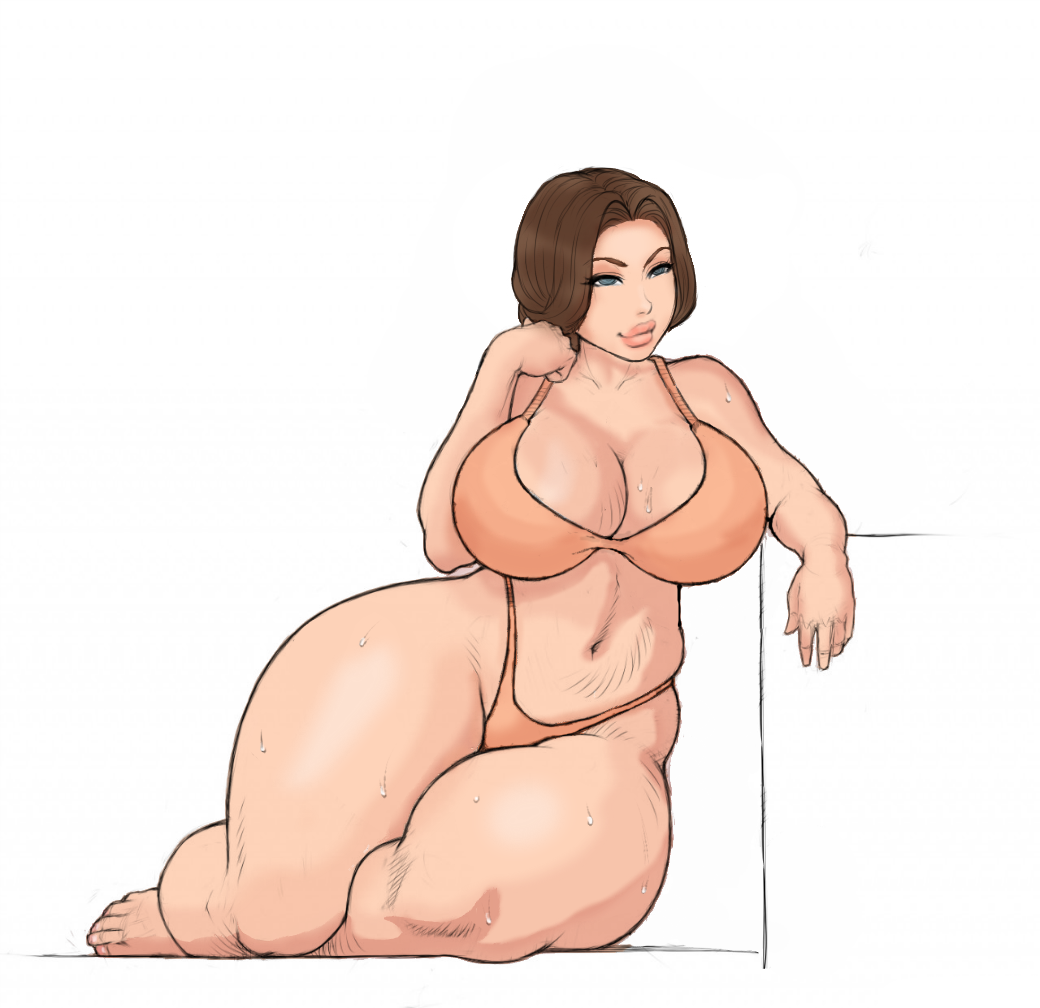 brown_hair colored lm_(legoman) plump sweat wide_hips