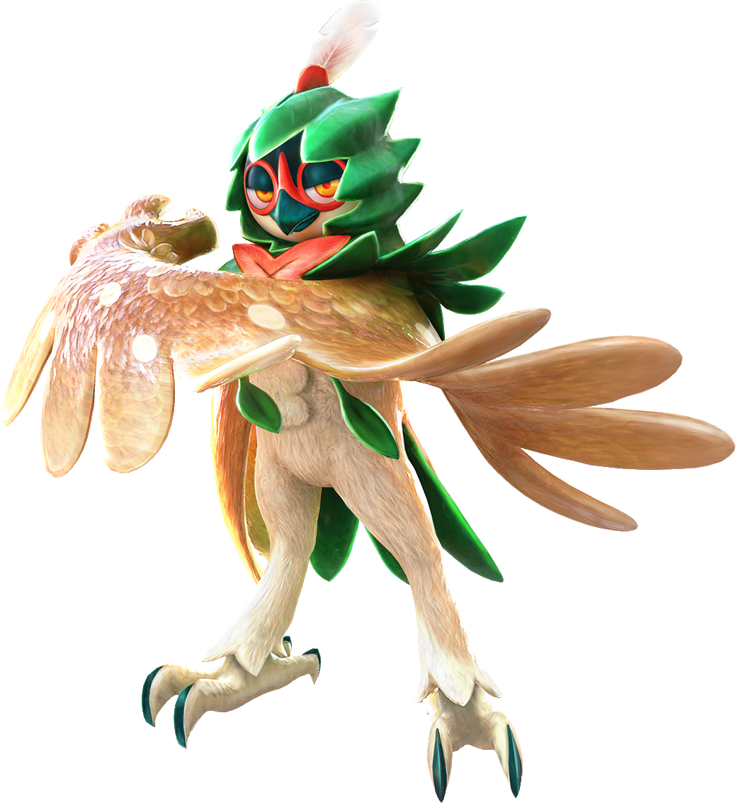 3d_(artwork) 4_toes alpha_channel anthro avian biped bird decidueye digital_media_(artwork) feathers flora_fauna leaf looking_at_viewer nintendo official_art owl plant pok&eacute;mon pok&eacute;mon_(species) pokken_tournament pokken_tournament_dx pose pseudo_clothing simple_background talons toes transparent_background video_games vines zygodactyl