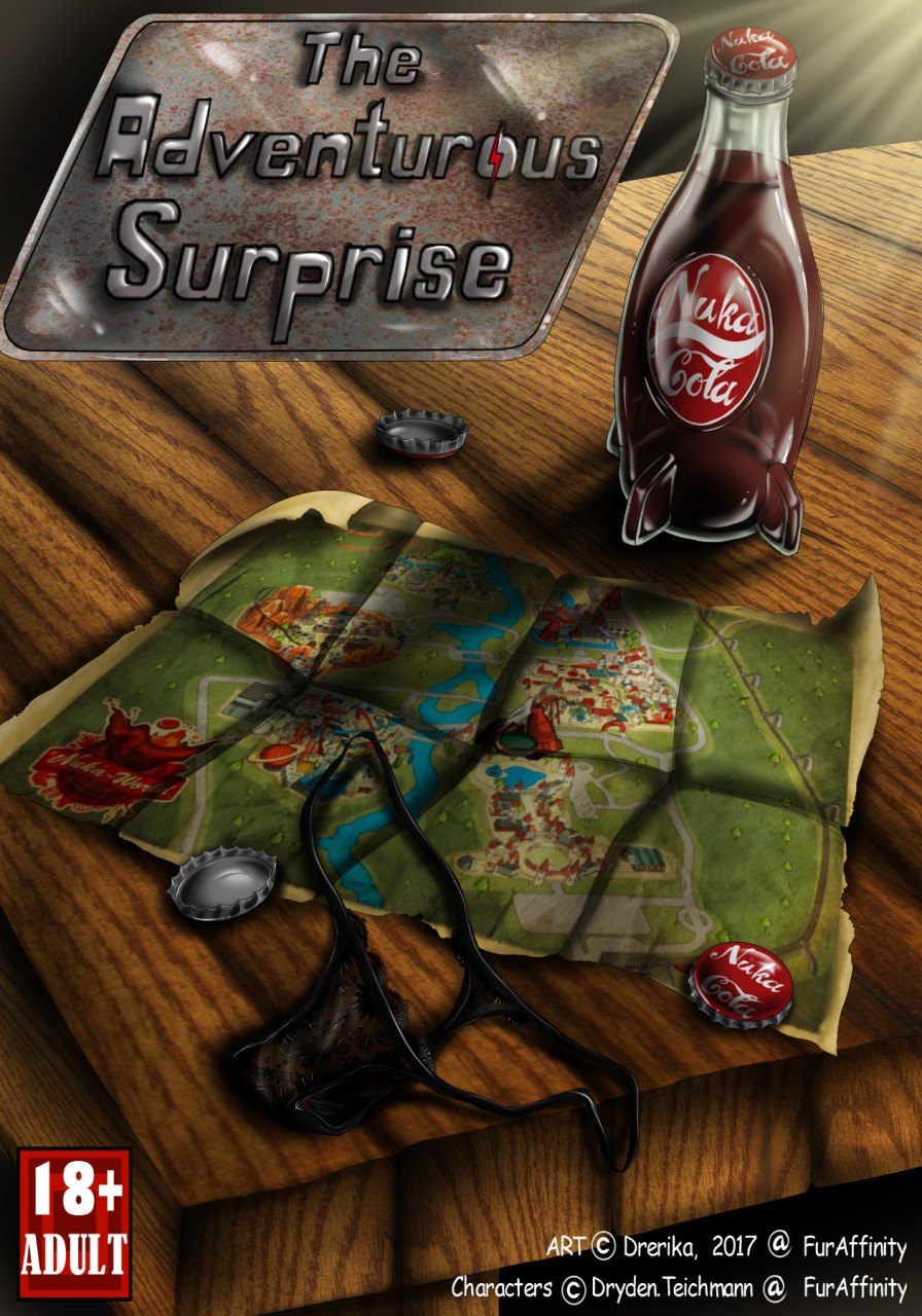 2017 bottle_cap clothing cola comic cover cover_page digital_media_(artwork) drerika fallout map nuka-cola panties poster table underwear video_games