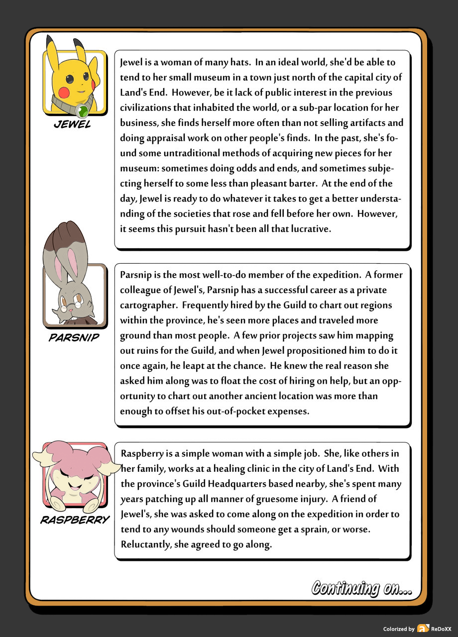 audino bunnelby character_bio colored comic english_text insomniacovrlrd jewel_(insomniacovrlrd) nintendo pikachu pok&eacute;mon pok&eacute;mon_(species) redoxx text video_games