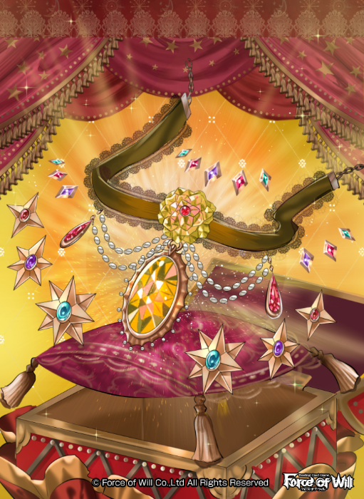 company_name curtains force_of_will gem jewelry necklace no_humans official_art pillow sparkle star